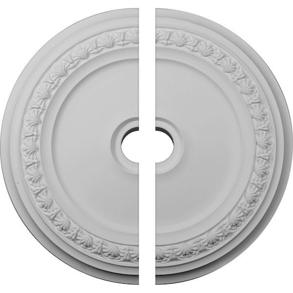 Ekena Millwork Carlsbad Ceiling Medallion, Two Piece (Fits Canopies up to 5 1/2"), 31 1/8"OD x 4"ID x 1 1/2"P CM31CA2-04000 - main